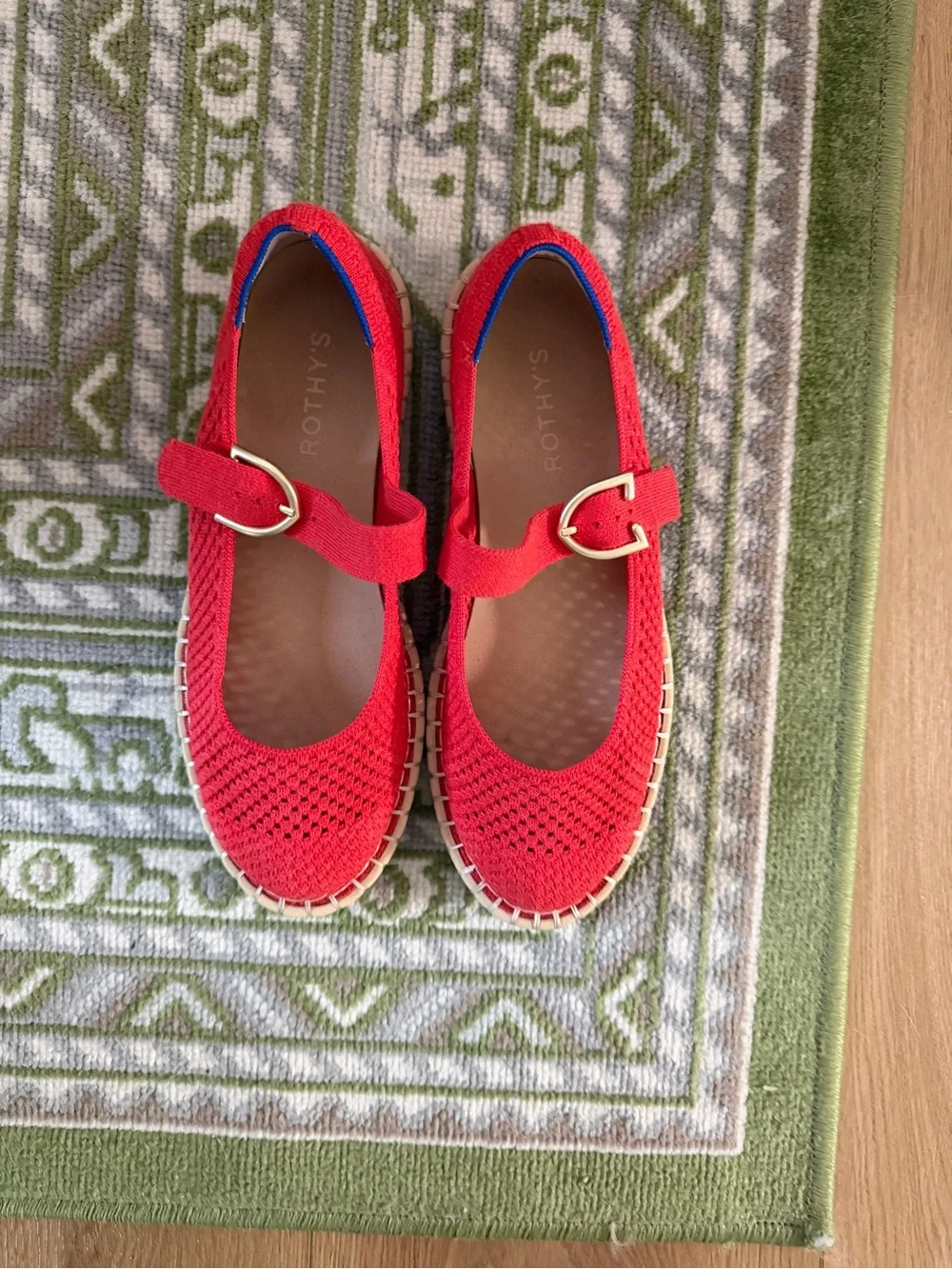 Rothy's Red Mary Jane Espadrilles Size 8.5